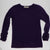Maddie Button Ruffle Shirt Tops Adorable Essentials 2 Dark Purple 