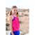Girls Double Layer Tank - Bright Pink - Adorable Essentials, LLC 