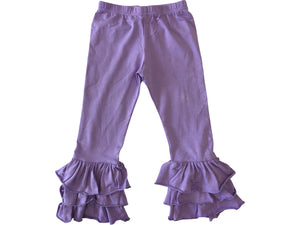 Triple Ruffle Pants Adorable Essentials, LLC 2 Lilac 