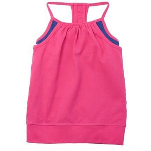Girls Double Layer Tank - Bright Pink - Adorable Essentials, LLC 