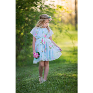 Floral Chiffon Dress - Adorable Essentials, LLC 