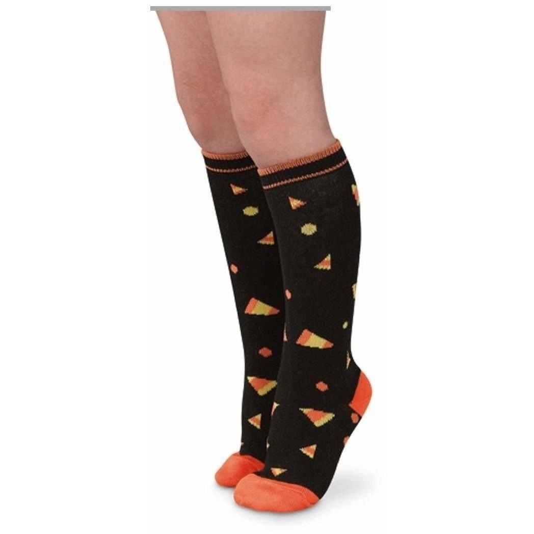 Halloween Candy Corn Knee High Socks - Adorable Essentials, LLC 