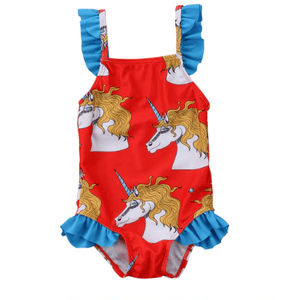 Unicorn Girl Swimsuit - Adorable Essentials, LLC 